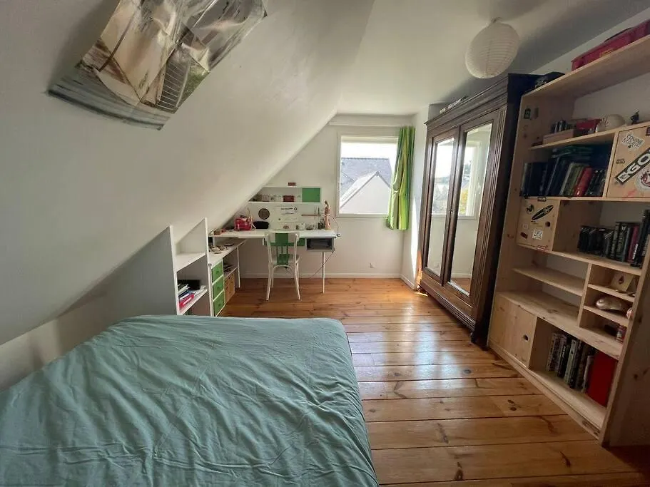 Maison En Bois Avec Piscine A 1000 M Des Plages. Guidel 0*,